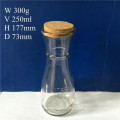 250ml Glass Juice Bottle with Cork